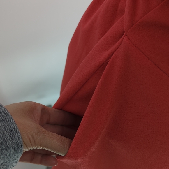 00163 NY Co Boatneck Wide Leg Jumpsuit Red Orange size Small Business casual - Picture 6 of 9